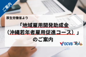 地域雇用開発助成金（沖縄若年者雇用促進コース）